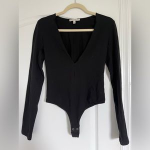 Express long sleeve black bodysuit, Small